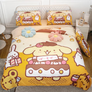 100% Pure Cotton Cartoon Bedding Set for Boys And Girls Student Four-Piece Bedding Set Cute Boy Girl Student Three-Piece Set