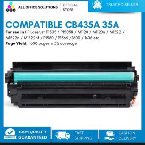 AOS Compatible CB435A 35A Black Toner Cartridge for HP
