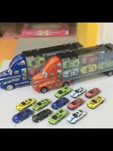 Children Toy Truck With 12 Toycars Carrier Truck Set Car Storage Vehicle Truck For Kids Truck Toy