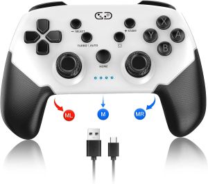 other | Saitake Wireless Controller for Switch/Lite/OLED Support KeylinkerSwitch Turbo Controller for PC/IOS/Android/Multi-platform