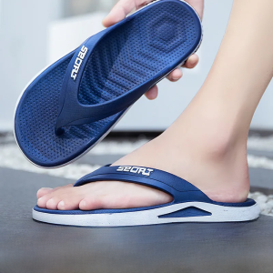 Summer Thick Bottom Sports Slippers Mens Sandals Outdoor Beach Shoes Anti-slip Wear-resistant Casual Outdoor Slip-ons