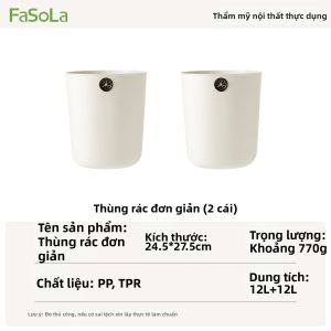 FaSoLa | Thùng Rác Dung Lượng Lớn Dễ Mở