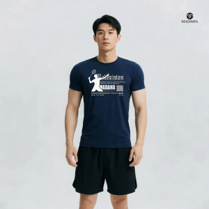 Madaha Kaos Baju Dry fit Jersey Olahraga Bulutangkis Badminton Player Smash