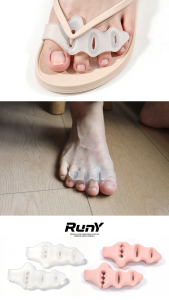 COD Toe Separator Insert Silicone Toe Splitter Flip Flops Clip Anti Wear Foot Pad Soft Gel