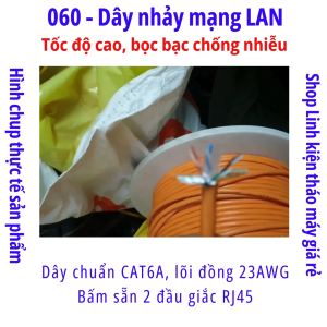 060 - Dây nhảy mạng LAN tốc độ cao bọc bạc chống nhiễu