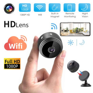 LS VISION 2MP Mini Wifi Camera Wireless Household Micro IP Camera Home Security Camera with holder