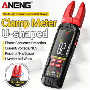 ANENG | ANENG PN140 Digital Clamp Meter 3999 Counts DC AC Voltage Current Amperimetric Multimeter  90°Rotating Clamp Phase Sequence Tool