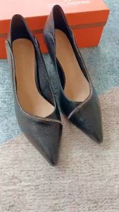 ẢNH THẬT / FULLBOX / QCCC - Giày Cao Gót Viền Đính Đá Mũi Nhọn Gót Đính Đá 5 Phân - HÀNG QUẢNG CHÂU CAO CẤP 6717