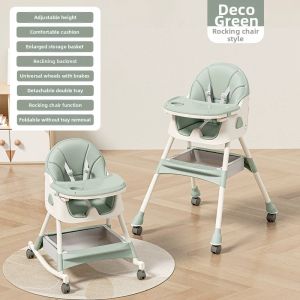 QIAOLEXIONG | Portable Adjustable Reclining Baby High Chair