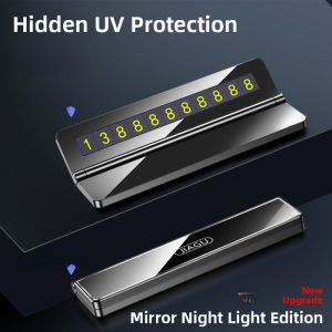 Temporary Parking Car Number Plate Mobile Phone Move Car Display Piece Vehicle Interior Accessories PVC Material Business Style