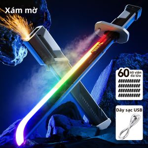 Kiếm Laser Đôi Lưỡi Mở Rộng Quay Phát Tia Chớp