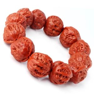 สร้อยข้อมือเมล็ดผลไม้ถั่วแครอทสีธรรมชาติทรงแปดเหลี่ยม ชิ้นงานไม้ดอกไม้แห้งสำหรับเล่นงานอดิเรกในสวน