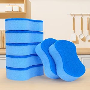 9 Multifunctional Kitchen Cleaning Sponge Wipes Suitable for Scrubbing Dishes Utensils and Utensils Reusable Cleaning Wipes