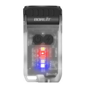 BORUiT V15 EDC LED Đèn Pin Móc Khóa Có Thể Xoay Type-C Có Thể Sạc Lại Đèn Pin Làm Việc Chống Nước Cho Câu Cá Ngoài Trời Cắm Trại