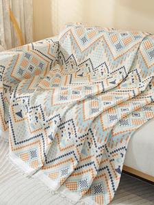 Knitted Full Coverage Sofa Cover Cloth Whole Piece Dustproof Cat Proof Machine Washable Cool Sensation Removable Slipcover