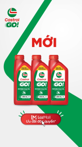 Dầu nhớt xe số CASTROL GO! 4T 10W-40 (1L)