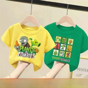 100% Pure Cotton T-Shirt for Boys And Girls Summer Print Casual Style Half Sleeve Trendy And Cool Childrens Clothing