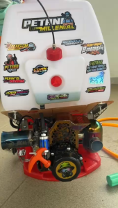 (JOGAL) TU26 KNALPOT RACING MODEL TABUNG MINI - kenalpot resing model tabung pendek mesin sprayer semprot hama 2 tak  3WZ4 TNK 777 767 838 MEREK JOGAL