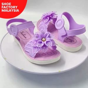 Age 4-6 Yrs Girls Sandals Princess Sandals Size 24-28 Selipar Budak Perempuan From Shoe Factory Malaysia
