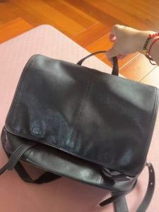 2025 New Double Shoulder Bag Travel Messenger Series Horizontal Tanned Sheep Leather Large Capacity Commuting Computer Backpack