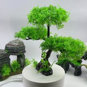 Rennas Artificial Water Grass Aquarium Decor Plant Fish Tank Landscape Plastic Fake Flower Decorati