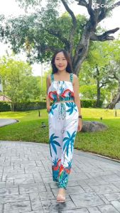 เซ็ตสายเดี่ยว+กางเกงเอวเชือก ชุดเด็ก/ผู้ใหญ่ ผ้าไหมอิตาลี งานไทย