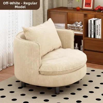 Rotatable Round Leisure Upholstered Sofa Chair