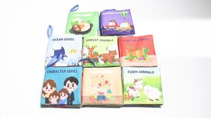 Buku Bantal Edukasi Anak & Buku Kain Bayi Karakter: Belajar Cerita Gambar Edukatif