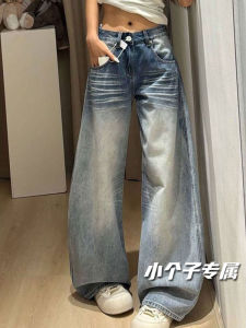 กางเกงยีนส์ทรงหลวมลำลองสำหรับผู้หญิง กางเกงขายาวเอวต่ำ ดีไซน์ปักลาย เทรนด์ใหม่ ฤดูใบไม้ร่วง 2025 แฟชั่นลำลอง กางเกงยีนส์ทรงหลวมสำหรับสาวๆ