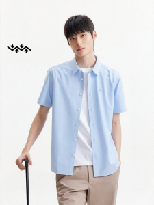 Jack Jones | Wrinkle-Resistant Minimalist Design Mens Summer Shirt