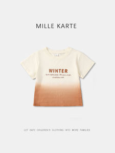 Áo Thun Tay Ngắn Mùa Hè Cho Bé Trai Trẻ Em Phong Cách Hàn Quốc Thường Ngày in Chữ Cotton Thoáng Khí Thoải Mái Mặc Hàng Ngày