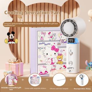 Disney | Portable Mini USB Charging Long-lasting Large Wind Power Handheld Fan