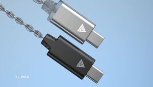 QKZ TC MAX DAC Splitter Type C to Jack 3.5mm KT02F20 Chip Adapter Converter Audio Plug Adaptor untuk Audiophile