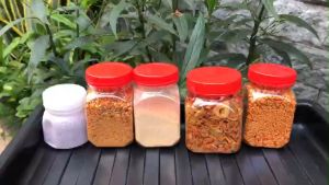 COMBO 5 HỦ MUỐI TÂY NINH ( MUỐI TIÊU MUỐI TÔM MUỐI NHUYỄN MUỐI HẠT TO MUỐI HẠT NHỎ)