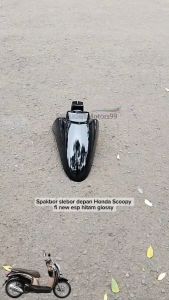 Spakbor Slebor Fender Depan Honda Scoopy FI New ESP 2017-2020 Hitam Glossy