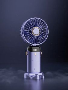 USB Handheld Mini Fan Foldable Portable Neck Hanging Fans Desktop Charging Rlectric Fan 5 Speed USB