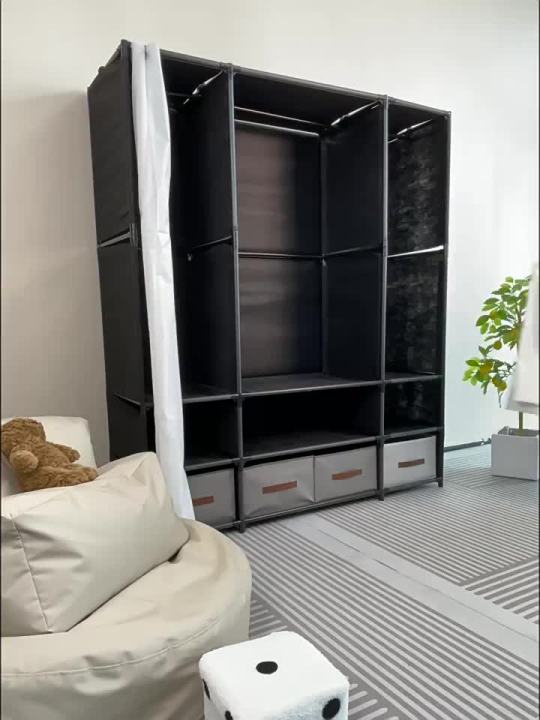 MOD Curtain Wardrobe With Dust Proof Diaphragm | Multifunctional ...