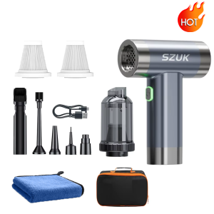 SZUK Mini Turbo Fan Electric Blower Pet Hair Portable Handheld Cleaning Machine Powerful Car Vacuum Cleaner for Home and Outdoor