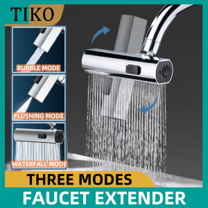 Kitchen Multifunctional Sink Faucet Connector Vegetable Sink Waterfall Faucet Splash-proof 3 Modes Water Outlet Faucet Extender