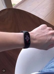 สายคาร์บอนไฟเบอร์ลาย NFC รุ่นสากลสายสำหรับ Xiaomi Band 6/5/4/3/Mi Band นาฬิกา