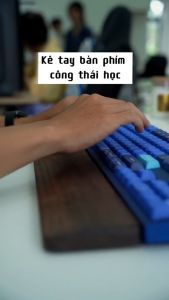 Kê Tay Bàn Phím Máy Tính Công Thái Học Gỗ Tự Nhiên.