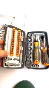 38Pcs Precision Ratchet Screwdriver Bit Set M-agnetic Screwdrivers Kit Electronics Repair Tool Kit Used for Phone Laptop Watch