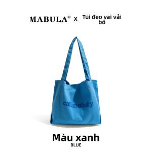MABULA | Túi Vải Canvas Chữ Thư Pháp Dung Lượng Lớn