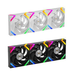 Golden Field KP-L12 12CM computer case cooling fan with ARGB 5V3 pin interface PWM temperature control thickness 28mm