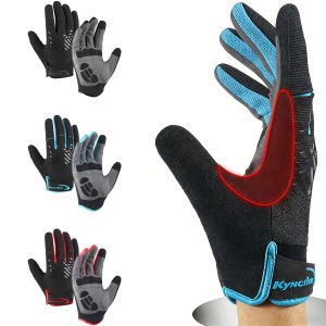 MTB Mens Cycling Gloves Motorcycle Accessories Gloves Guantes Ciclismo Bicycle Touchscreen Breathable Full Finger Bike Gloves
