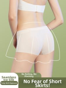Seamless No-Roll Anti-Exposure Short Safety Pants