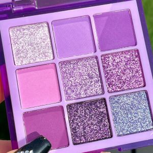 Insfany Green Eyeshadow Palette Butter Knife Nine Colors Matte Highlight Eye Makeup Polarized Diamond Eyeshadow Flat Sparkle