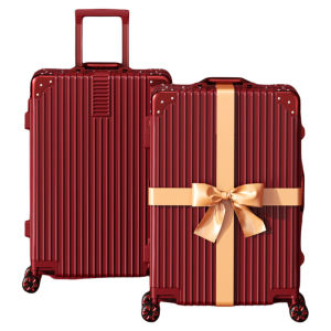 Vali Cưới Màu Đỏ Có Khóa Mật Khẩu Cho Cô Dâu Vali Du Lịch Cứng Có Khóa Kéo Vali Du Lịch Cho Cặp Đôi