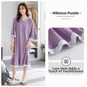 JIALEFEN | Princess Style Cotton Nightgown