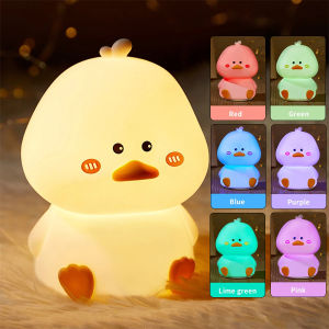Puppy Led Night Light Animal RGB Colorful Silicone Table Lamp Dog Cat Toys Kids Birthday Holiday Lighting Rechargeable Lantern